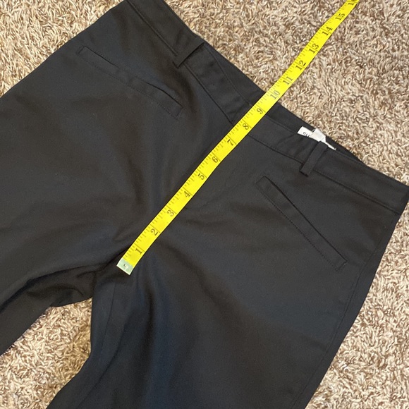 Club Monaco Women's Black Mid-Rise Classic Tapered Leg Ankle Pants 4 - Picture 6 of 9